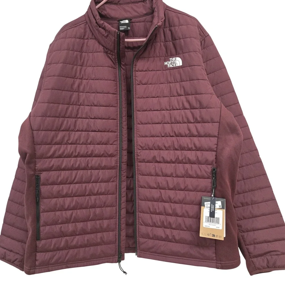 North Face Canyonlands‎ Hybrid Puffer Jacket NWT Mens XXL Slim Fit Alpine Plum